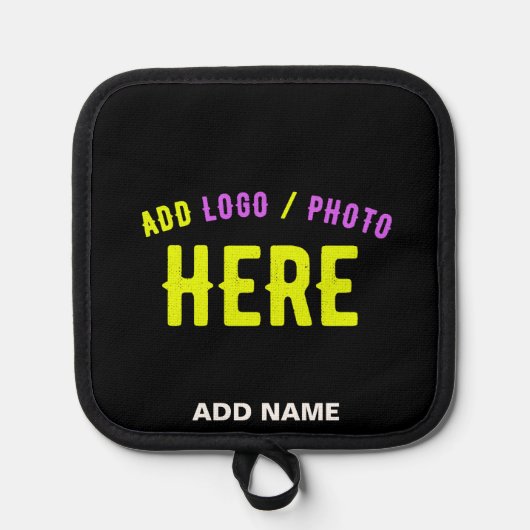 MODERNE, STYLISCH ZOLLBARE, SCHWARZE VERIFIZIERTE TOPFLAPPEN (Vorderseite)