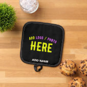 MODERNE, STYLISCH ZOLLBARE, SCHWARZE VERIFIZIERTE TOPFLAPPEN (Oben Unten)