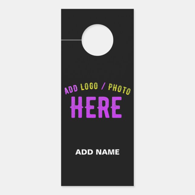 MODERNE, STYLISCH ZOLLBARE, SCHWARZE VERIFIZIERTE  TÜRANHÄNGER (Vorderseite)