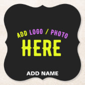 MODERNE, STYLISCH ZOLLBARE, SCHWARZE VERIFIZIERTE  UNTERSETZER (Vorderseite)