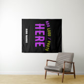 MODERNE, STYLISCH ZOLLBARE, SCHWARZE VERIFIZIERTE  WANDTEPPICH (Beispiel (Horizontal))