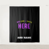 MODERNE, STYLISCH ZOLLBARE, SCHWARZE VERIFIZIERTE  WANDTEPPICH (Vorderseite)