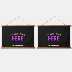 MODERNE, STYLISCH ZOLLBARE, SCHWARZE VERIFIZIERTE  WANDTEPPICH MIT HOLZRAHMEN