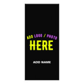 MODERNE, STYLISCH ZOLLBARE, SCHWARZE VERIFIZIERTE WERBEKARTE (Hinten)