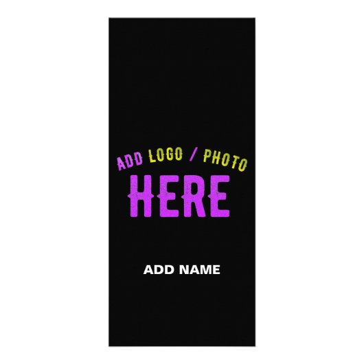 MODERNE, STYLISCH ZOLLBARE, SCHWARZE VERIFIZIERTE WERBEKARTE (Vorne)