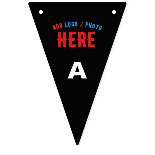 MODERNE, STYLISCH ZOLLBARE, SCHWARZE VERIFIZIERTE WIMPELKETTE (Erste Fahne)