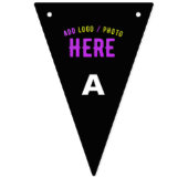 MODERNE, STYLISCH ZOLLBARE, SCHWARZE VERIFIZIERTE WIMPELKETTE (Erste Fahne)