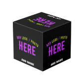 MODERNE, STYLISCH ZOLLBARE, SCHWARZE VERIFIZIERTE  WÜRFEL (Rückseite Schrägansicht)