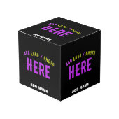 MODERNE, STYLISCH ZOLLBARE, SCHWARZE VERIFIZIERTE  WÜRFEL (Vorderseite Schrägansicht)