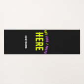 MODERNE, STYLISCH ZOLLBARE, SCHWARZE VERIFIZIERTE  YOGAMATTE (Rückseite (Horizontal))