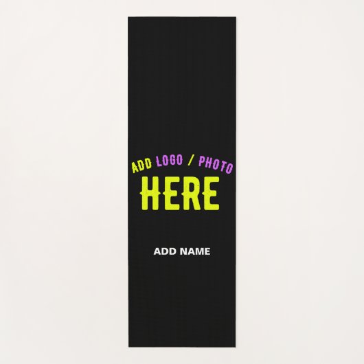 MODERNE, STYLISCH ZOLLBARE, SCHWARZE VERIFIZIERTE  YOGAMATTE (Vorderseite)