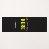 MODERNE, STYLISCH ZOLLBARE, SCHWARZE VERIFIZIERTE  YOGAMATTE (Vorderseite (Horizontal))