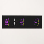 MODERNE, STYLISCH ZOLLBARE, SCHWARZE VERIFIZIERTE YOGAMATTE (Vorderseite (Horizontal))