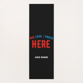 MODERNE, STYLISCH ZOLLBARE, SCHWARZE VERIFIZIERTE YOGAMATTE (Rückseite)