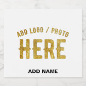 MODERNE, STYLISCH ZOLLBARE WEISSE, ÜBERPRÜFT MARKI ALKOHOLFLASCHENETIKETT (Einzelnes Label)