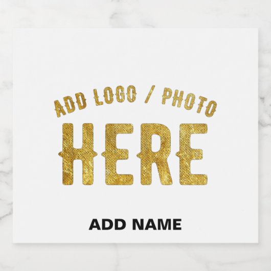 MODERNE, STYLISCH ZOLLBARE WEISSE, ÜBERPRÜFT MARKI ALKOHOLFLASCHENETIKETT (Einzelnes Label)