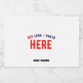 MODERNE, STYLISCH ZOLLBARE WEISSE, ÜBERPRÜFT MARKI ALKOHOLFLASCHENETIKETT (Einzelnes Label)