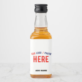 MODERNE, STYLISCH ZOLLBARE WEISSE, ÜBERPRÜFT MARKI ALKOHOLFLASCHENETIKETT