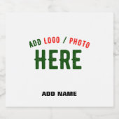 MODERNE, STYLISCH ZOLLBARE WEISSE, ÜBERPRÜFT MARKI ALKOHOLFLASCHENETIKETT (Einzelnes Label)