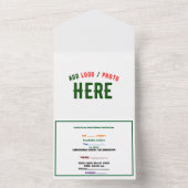 MODERNE, STYLISCH ZOLLBARE WEISSE, ÜBERPRÜFT MARKI ALL IN ONE EINLADUNG (Innen Boden)