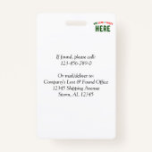 MODERNE, STYLISCH ZOLLBARE WEISSE, ÜBERPRÜFT MARKI AUSWEIS (Rückseite)