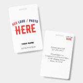 MODERNE, STYLISCH ZOLLBARE WEISSE, ÜBERPRÜFT MARKI AUSWEIS (Vorder- & Rückseite)