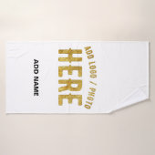 MODERNE, STYLISCH ZOLLBARE WEISSE, ÜBERPRÜFT MARKI BADEHANDTUCH (Badehandtuch)