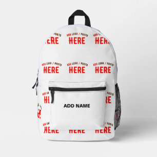 MODERNE, STYLISCH ZOLLBARE WEISSE, ÜBERPRÜFT MARKI BEDRUCKTER RUCKSACK