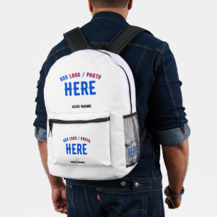 MODERNE, STYLISCH ZOLLBARE WEISSE, ÜBERPRÜFT MARKI BEDRUCKTER RUCKSACK