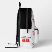 MODERNE, STYLISCH ZOLLBARE WEISSE, ÜBERPRÜFT MARKI BEDRUCKTER RUCKSACK (Links)