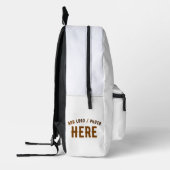 MODERNE, STYLISCH ZOLLBARE WEISSE, ÜBERPRÜFT MARKI BEDRUCKTER RUCKSACK (Links)