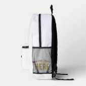 MODERNE, STYLISCH ZOLLBARE WEISSE, ÜBERPRÜFT MARKI BEDRUCKTER RUCKSACK (Rechts)