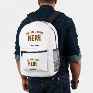 MODERNE, STYLISCH ZOLLBARE WEISSE, ÜBERPRÜFT MARKI BEDRUCKTER RUCKSACK