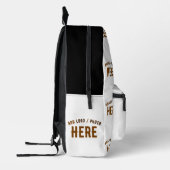 MODERNE, STYLISCH ZOLLBARE WEISSE, ÜBERPRÜFT MARKI BEDRUCKTER RUCKSACK (Links)