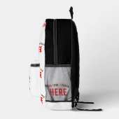 MODERNE, STYLISCH ZOLLBARE WEISSE, ÜBERPRÜFT MARKI BEDRUCKTER RUCKSACK (Rechts)