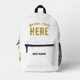MODERNE, STYLISCH ZOLLBARE WEISSE, ÜBERPRÜFT MARKI BEDRUCKTER RUCKSACK