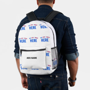 MODERNE, STYLISCH ZOLLBARE WEISSE, ÜBERPRÜFT MARKI BEDRUCKTER RUCKSACK