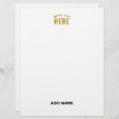 MODERNE, STYLISCH ZOLLBARE WEISSE, ÜBERPRÜFT MARKI BRIEFBOGEN (Vorne/Hinten)