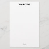 MODERNE, STYLISCH ZOLLBARE WEISSE, ÜBERPRÜFT MARKI BRIEFPAPIER (Rückseite)