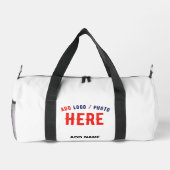 MODERNE, STYLISCH ZOLLBARE WEISSE, ÜBERPRÜFT MARKI DUFFLE BAG (Rückseite)