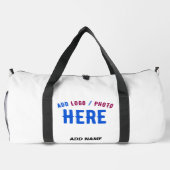 MODERNE, STYLISCH ZOLLBARE WEISSE, ÜBERPRÜFT MARKI DUFFLE BAG (Rückseite)