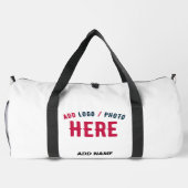 MODERNE, STYLISCH ZOLLBARE WEISSE, ÜBERPRÜFT MARKI DUFFLE BAG (Rückseite)