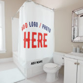 MODERNE, STYLISCH ZOLLBARE WEISSE, ÜBERPRÜFT MARKI DUSCHVORHANG (Beispiel)