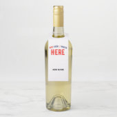 MODERNE, STYLISCH ZOLLBARE WEISSE, ÜBERPRÜFT MARKI FLASCHENANHÄNGER (Auf Flasche)