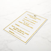 MODERNE, STYLISCH ZOLLBARE WEISSE, ÜBERPRÜFT MARKI FOLIENEINLADUNG (Gedreht)