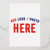 MODERNE, STYLISCH ZOLLBARE WEISSE, ÜBERPRÜFT MARKI FOLIENEINLADUNG (Rückseite)