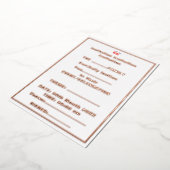 MODERNE, STYLISCH ZOLLBARE WEISSE, ÜBERPRÜFT MARKI FOLIENEINLADUNG (Gedreht)