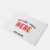 MODERNE, STYLISCH ZOLLBARE WEISSE, ÜBERPRÜFT MARKI FUßMATTE (Schrägansicht)