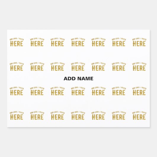 MODERNE, STYLISCH ZOLLBARE WEISSE, ÜBERPRÜFT MARKI GESCHENKPAPIER SET (Vorderseite 3)