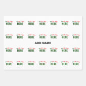 MODERNE, STYLISCH ZOLLBARE WEISSE, ÜBERPRÜFT MARKI GESCHENKPAPIER SET (Vorderseite 2)